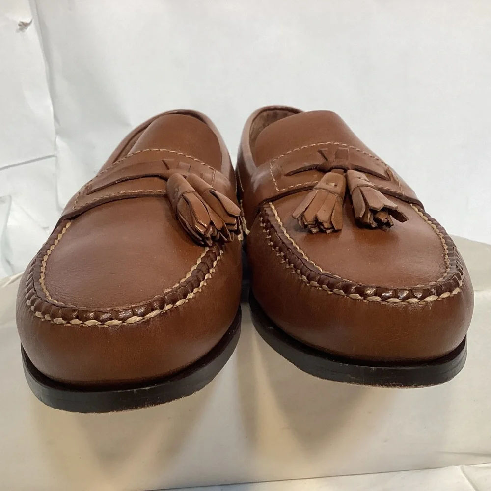 Brown Leather Tassel Loafers By Johnston & Murphy Men’s size 8 1/2